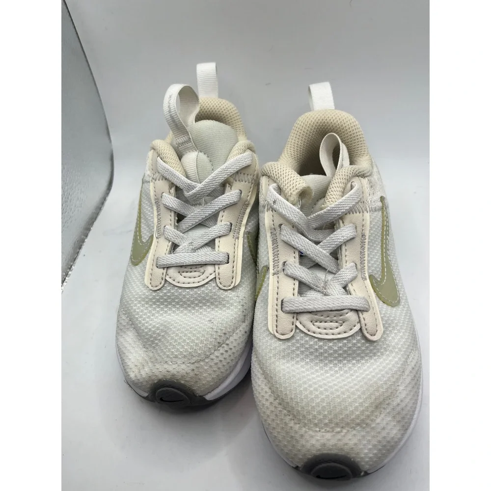 Nike Air Max Kids Shoes Toddler White Beige Low Top Sneakers‎ Size 10C